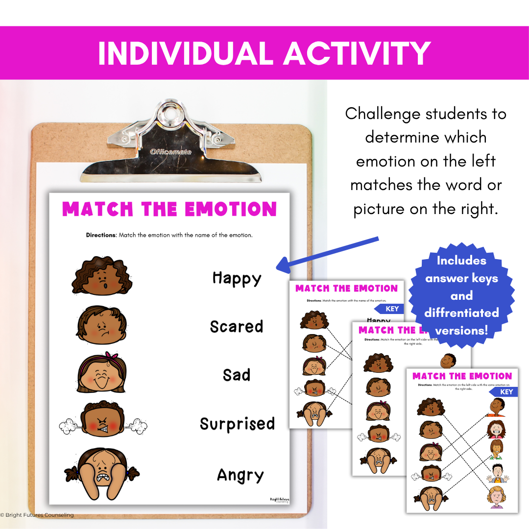 Feelings and Emotion Identification Primary Class Lesson