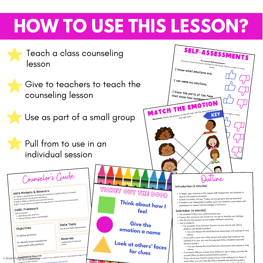 Feelings and Emotion Identification Primary Class Lesson