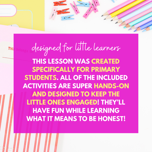 Honesty School Counseling Class Lesson for Primary