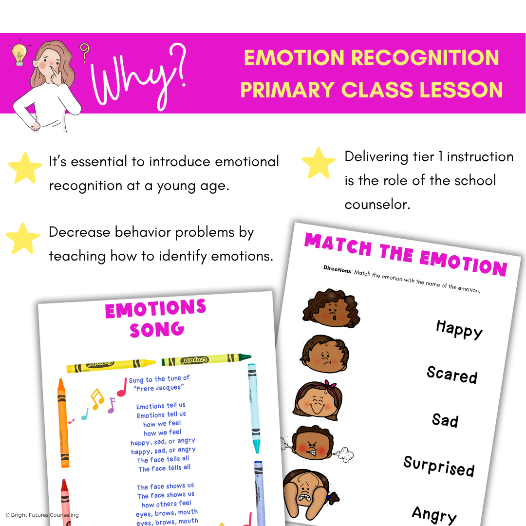 Feelings and Emotion Identification Primary Class Lesson