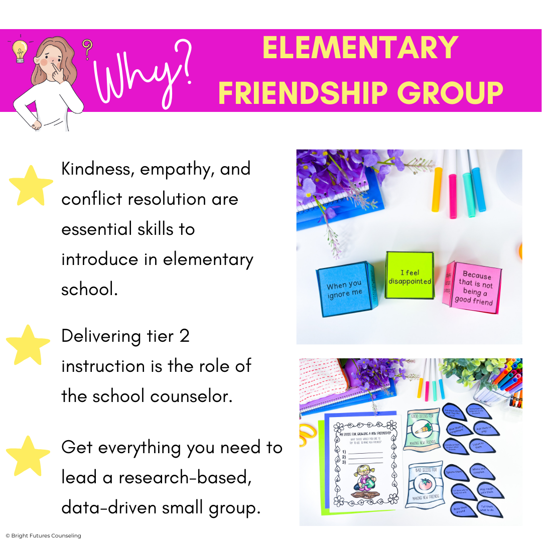 Friendship Activities and Lessons - Blooming Friendships Small Group Counseling