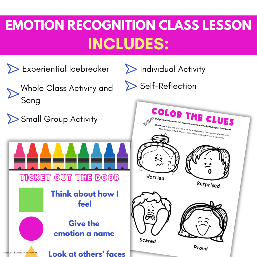 Feelings and Emotion Identification Primary Class Lesson