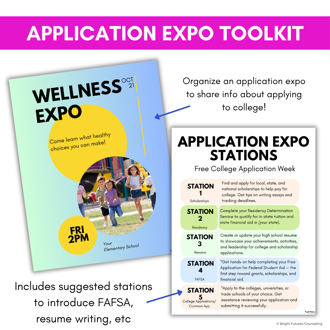 Free College Application Week Planning Toolkit for High School Counseling