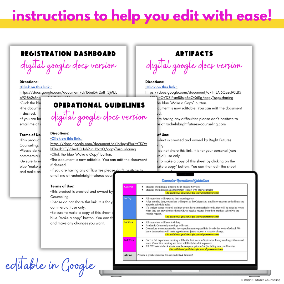 High School Counselor School Year Planning Checklist