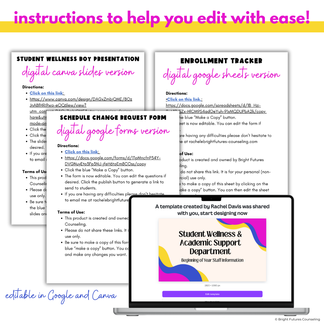 High School Counseling Opening School Year Checklist