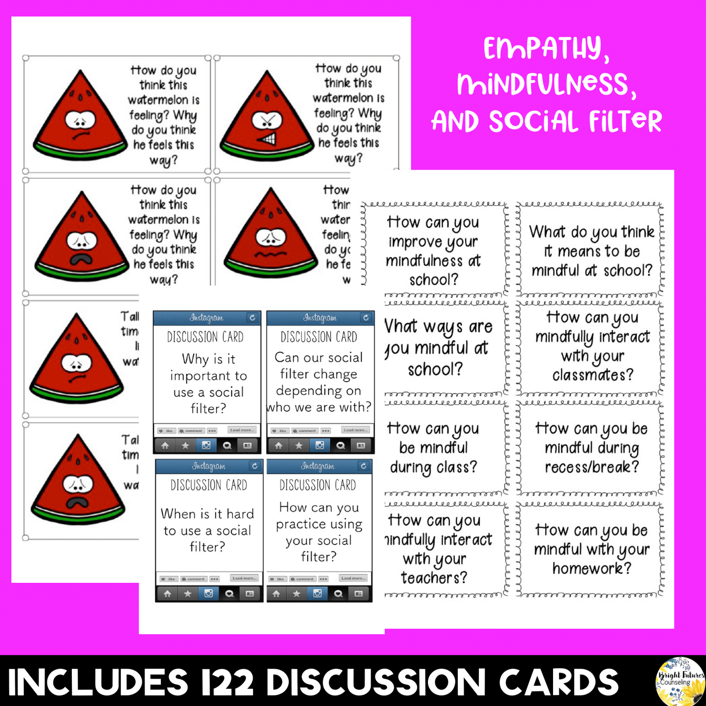 School Counseling SEL Discussion Cards