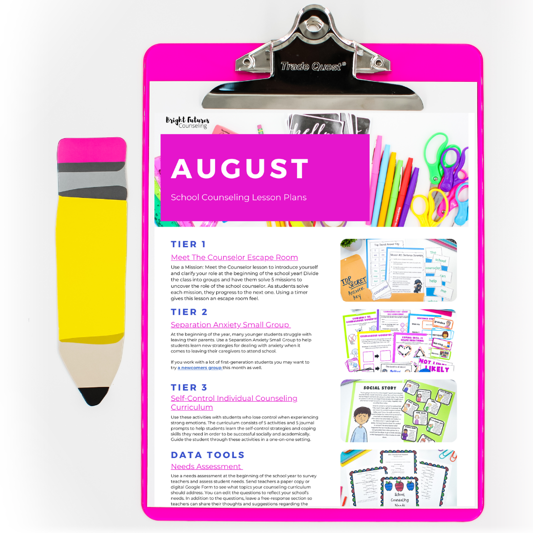 August Lesson Plans