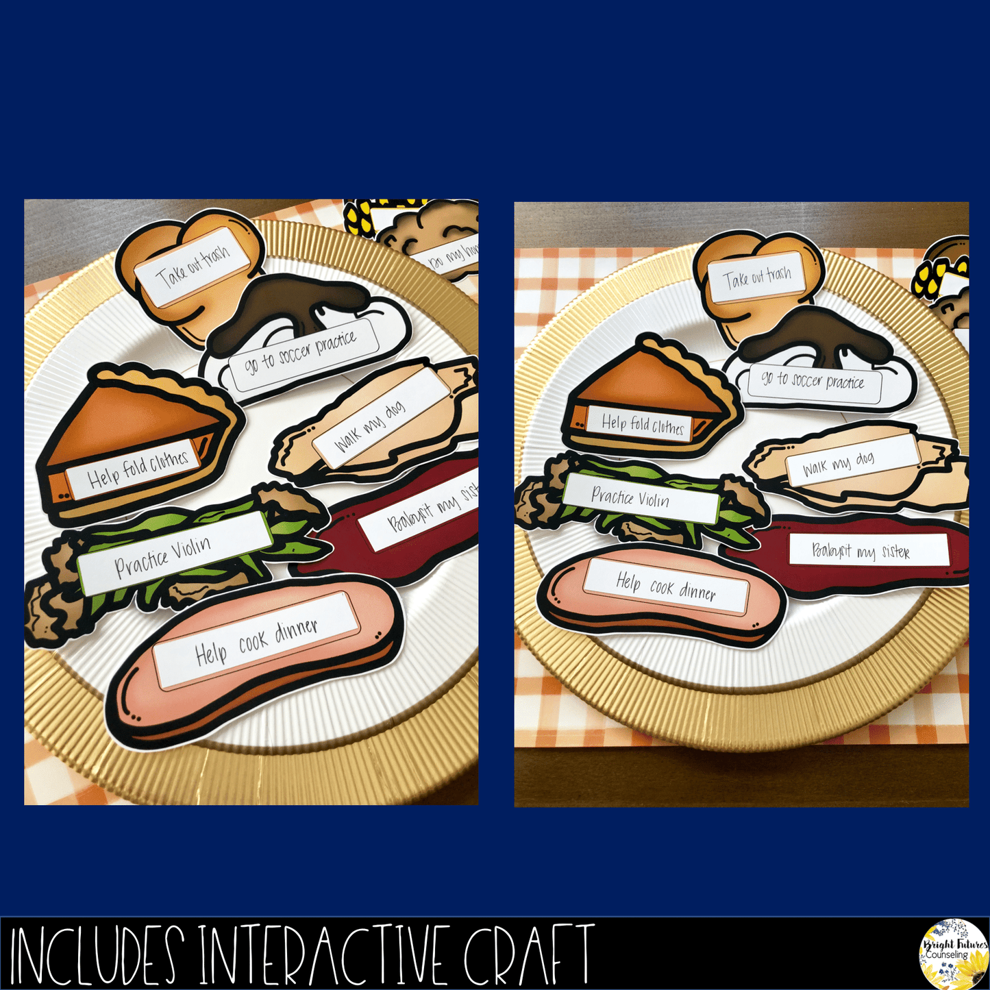 Thanksgiving Responsibility Activity What's On Your Plate? Responsibility Lesson