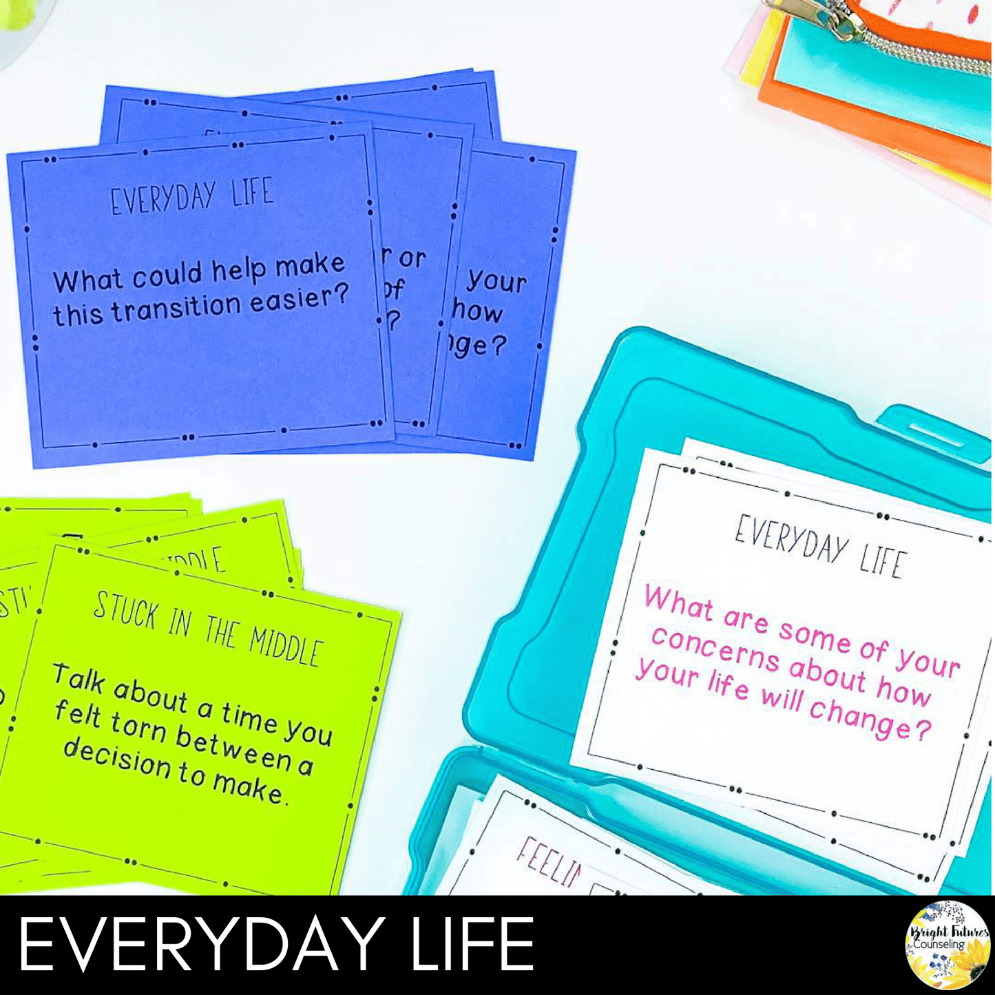 Divorce Discussion Cards Counseling Activity