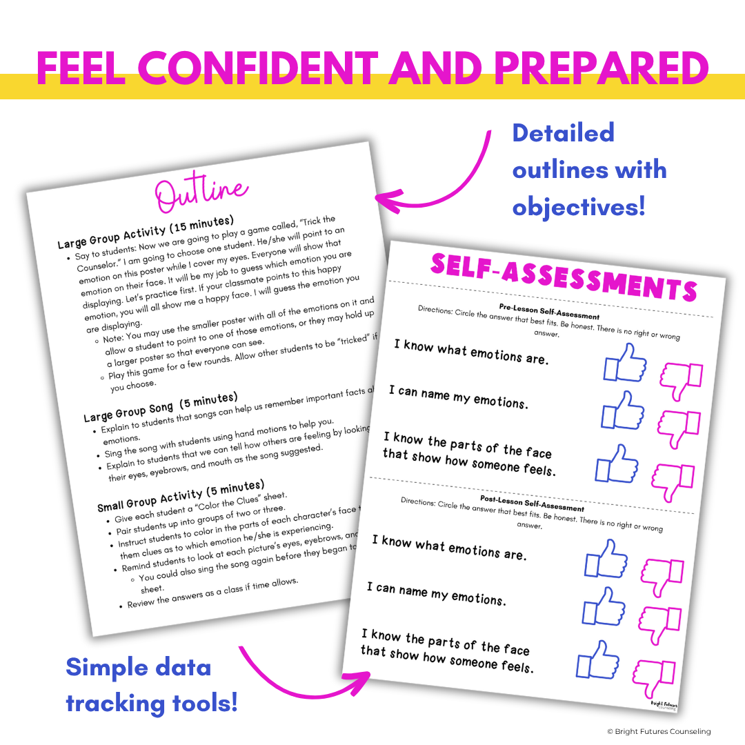Feelings and Emotion Identification Primary Class Lesson