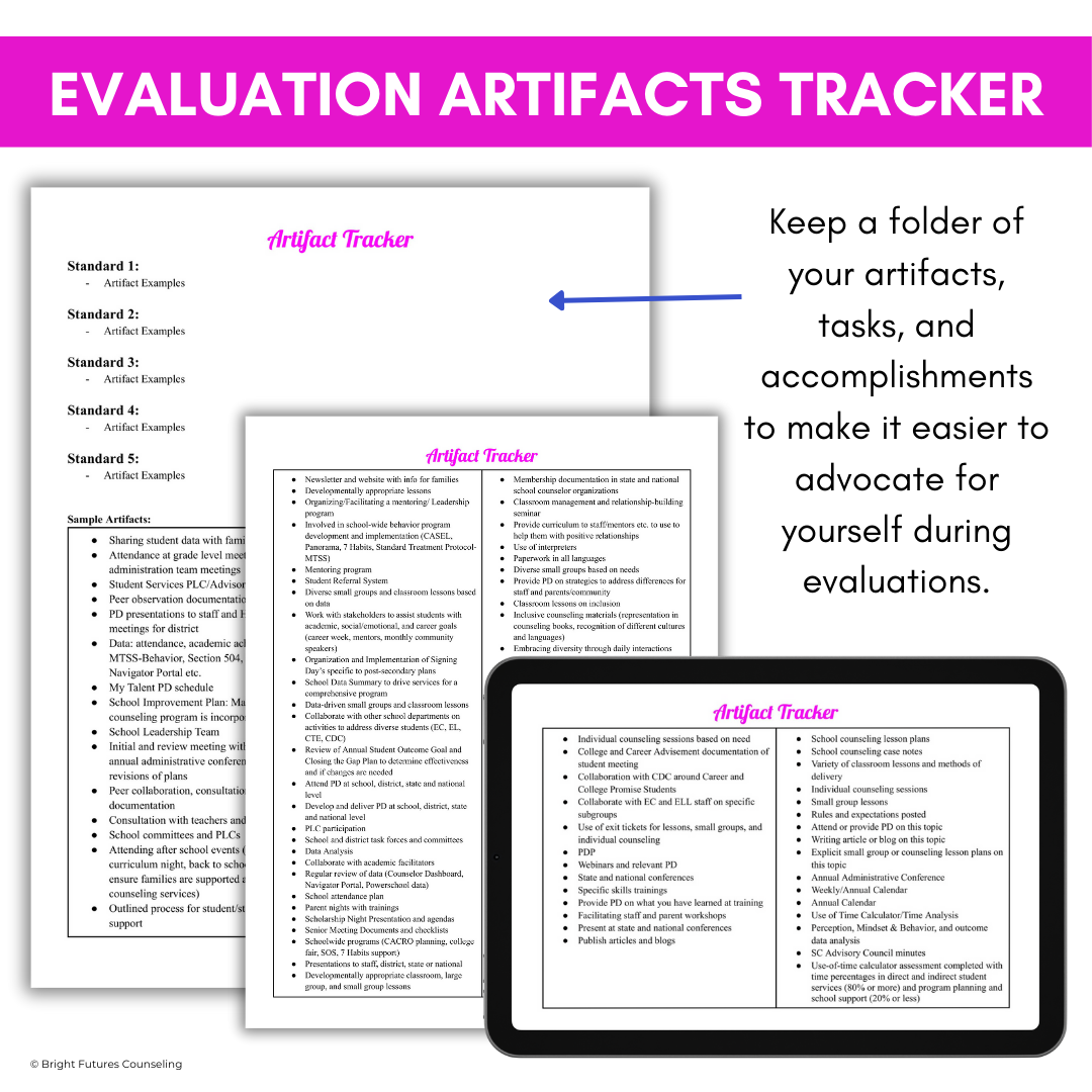 High School Counselor School Year Planning Checklist