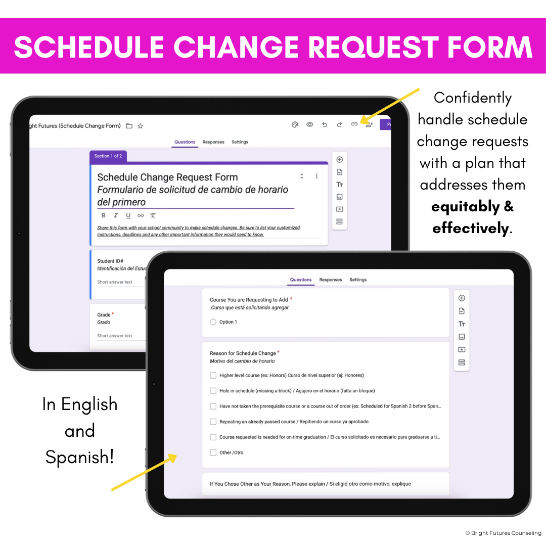 High School Counseling Opening School Year Checklist
