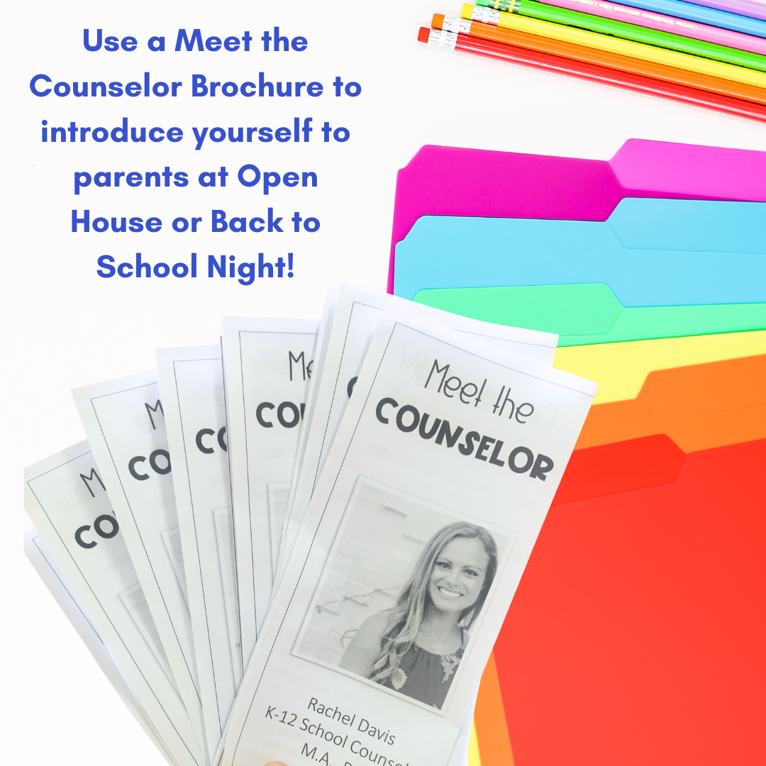 School Counseling Open House Toolkit & Meet the Counselor Back to School Night