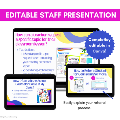 Meet the School Counselor Presentation for Staff