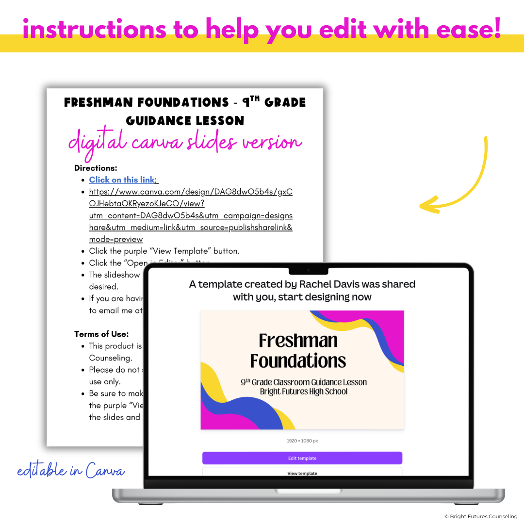 Freshman Foundations Presentation- Lesson for 9th Grade