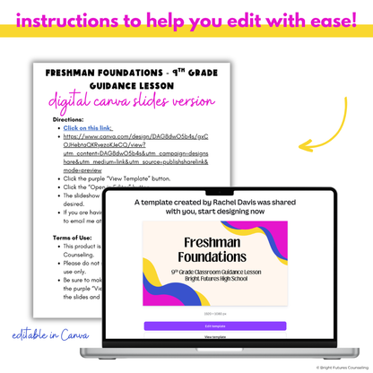 Freshman Foundations Presentation- Lesson for 9th Grade