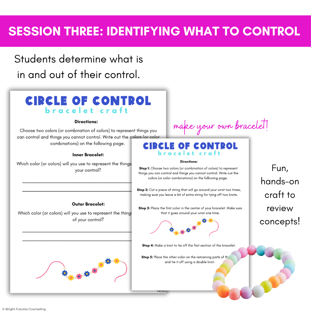 Circle of Control Small Group for Stress and Anxiety - Elementary