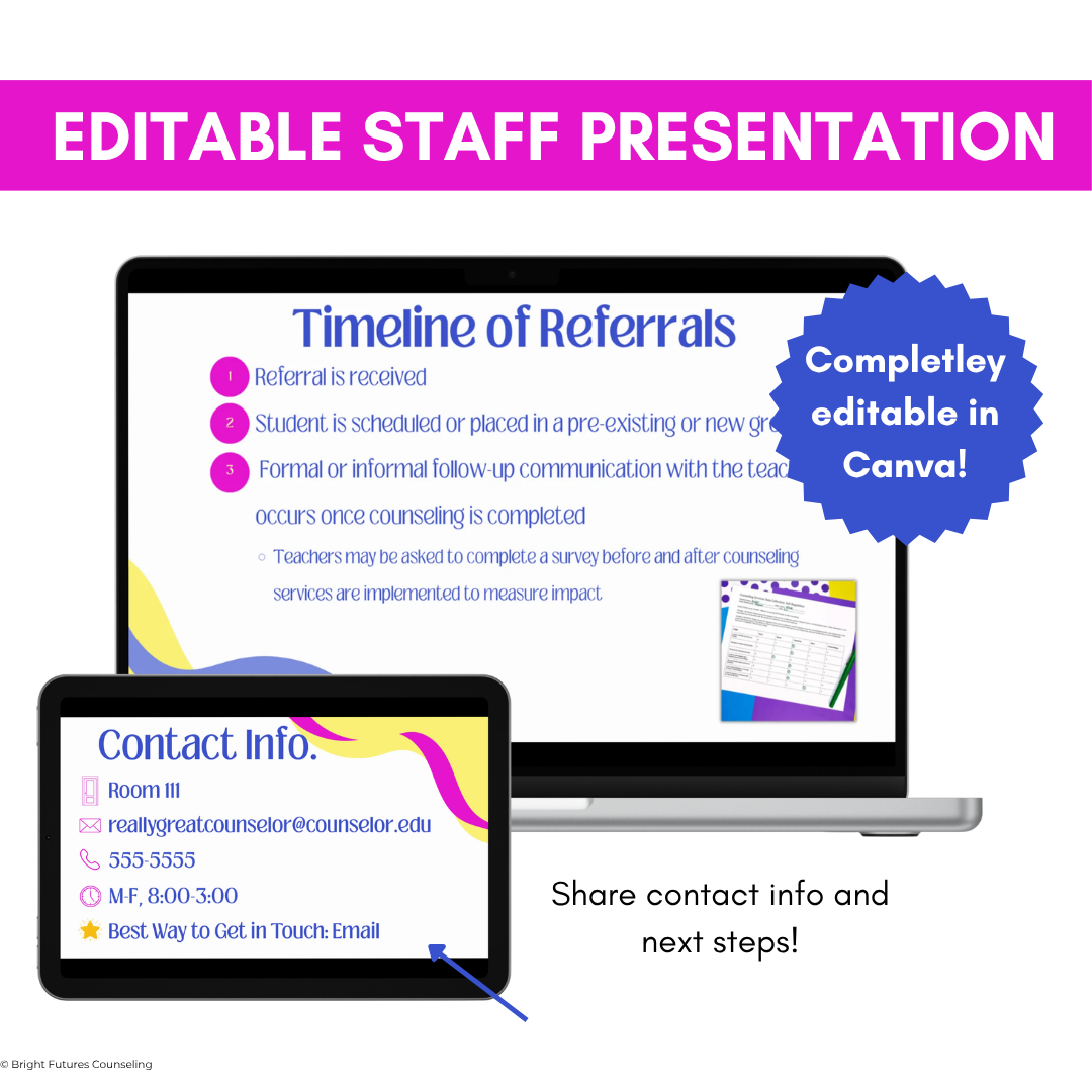 Meet the School Counselor Presentation for Staff