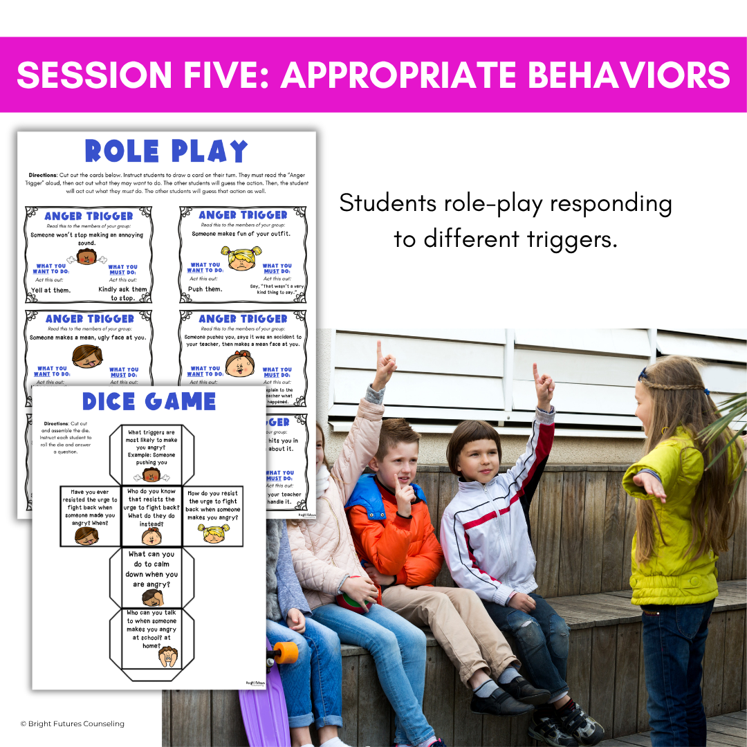Anger Management and Coping Skills Small Group - Elementary