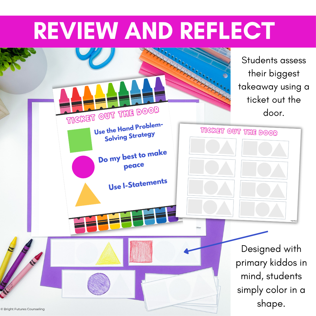 Conflict Resolution & Peacemaking School Counseling Lesson for Primary