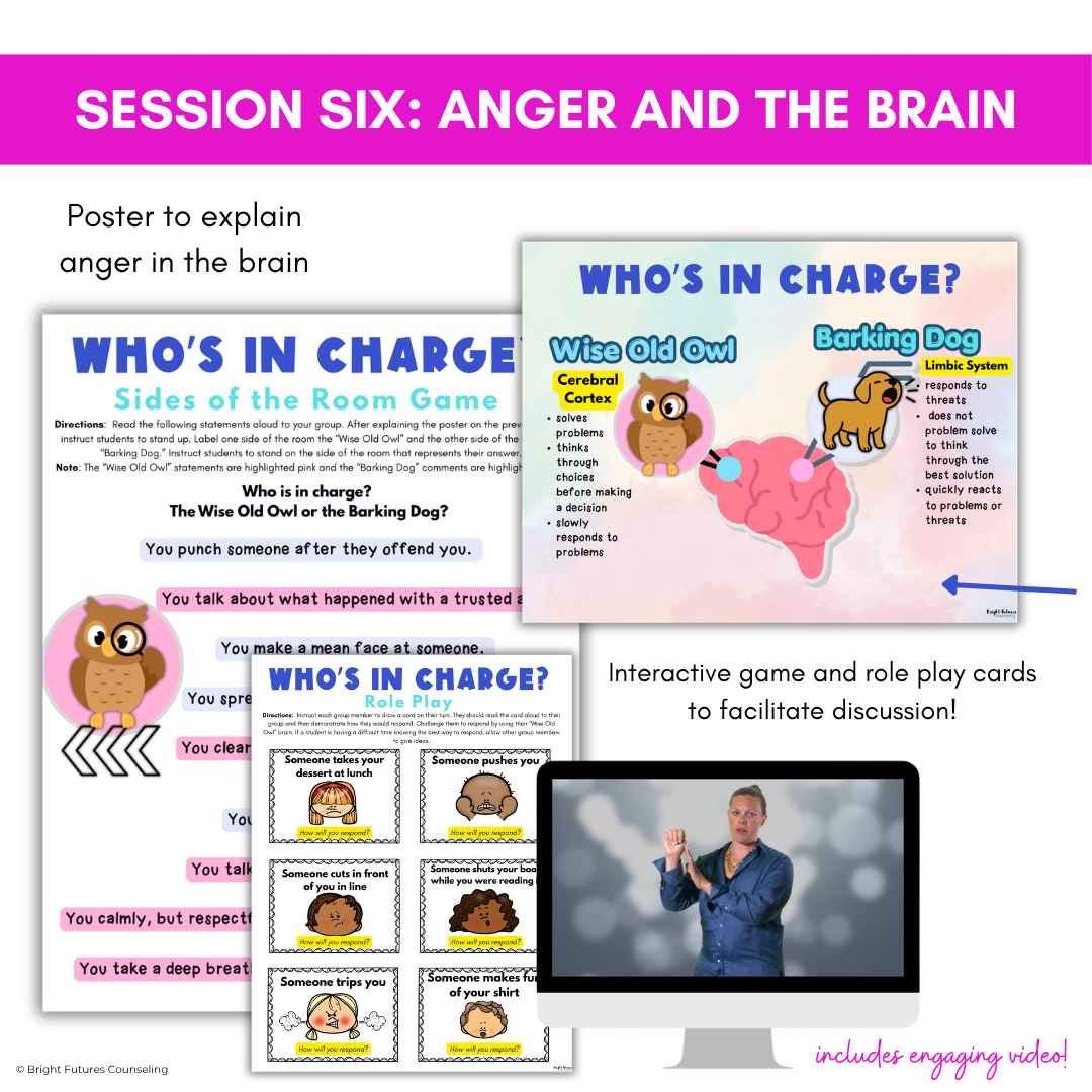 Anger Management and Coping Skills Small Group - Elementary