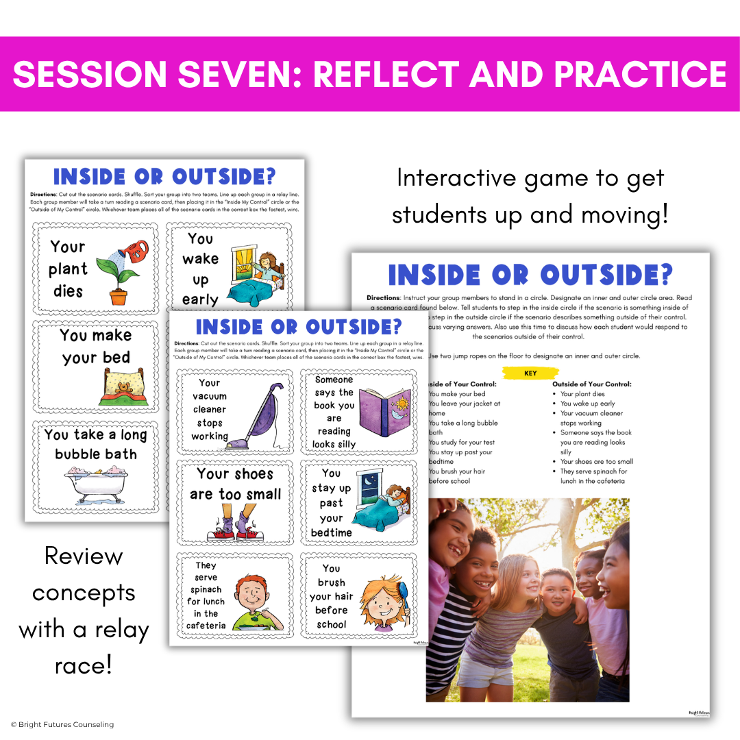 Circle of Control Small Group for Stress and Anxiety - Elementary