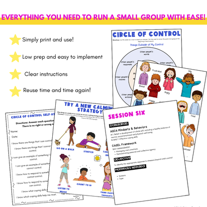 Circle of Control Small Group for Stress and Anxiety - Elementary