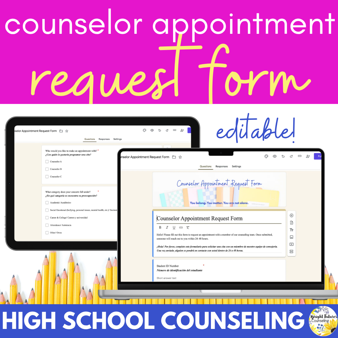 School Counselor Appointment Request Form- High School Counseling