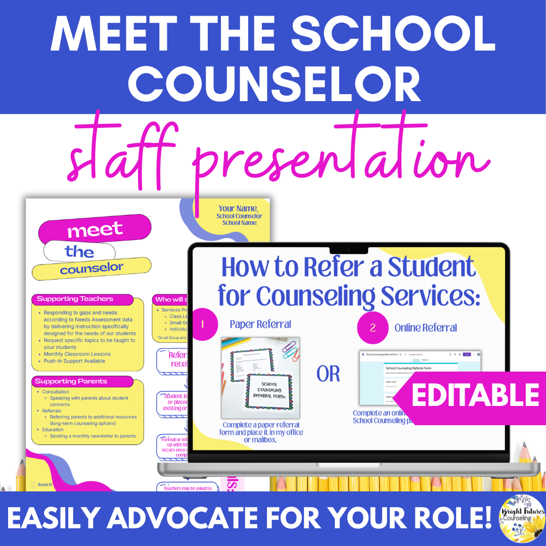 Meet the School Counselor Presentation for Staff
