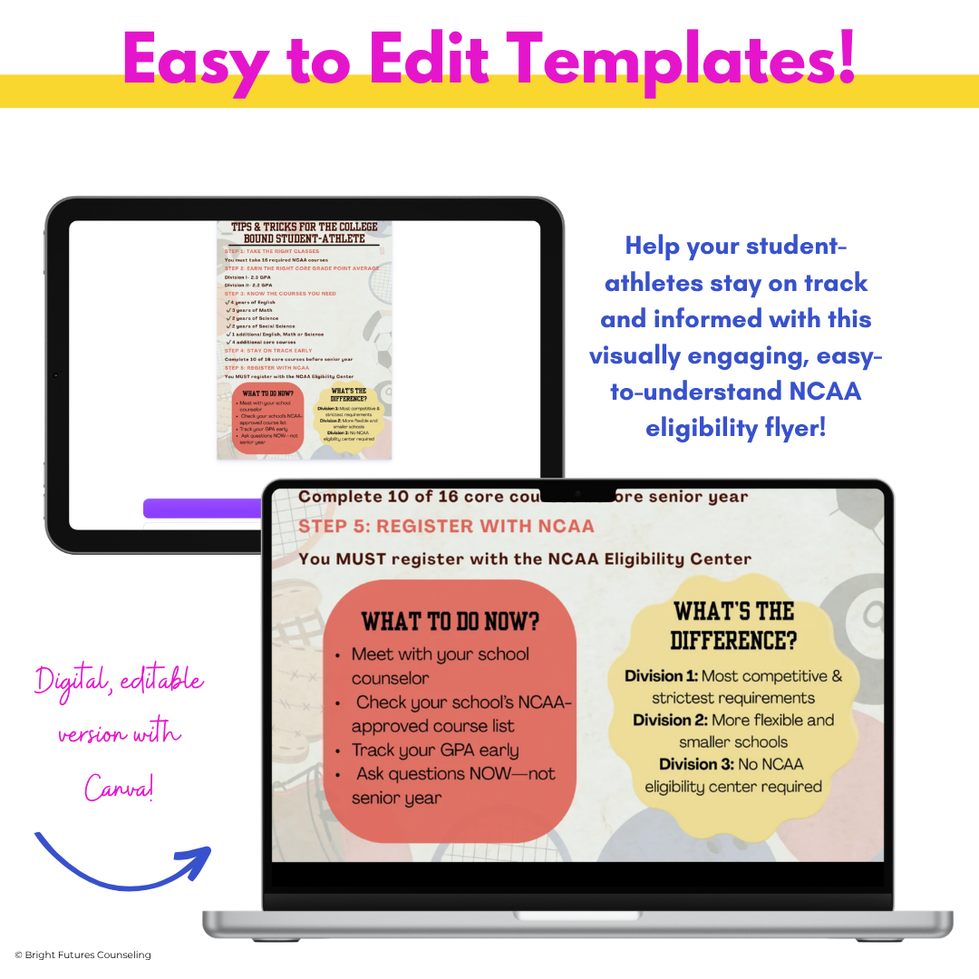 Student Athlete Tip Sheet -High School Counselor Tool