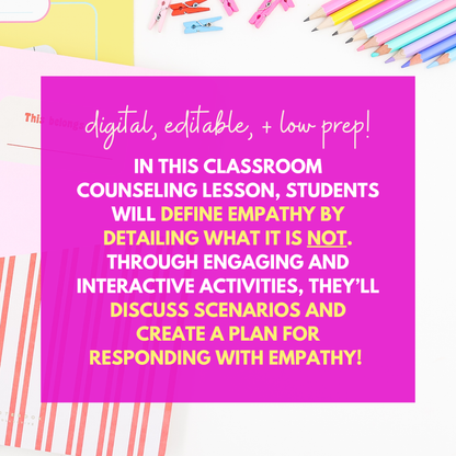 Empathy Middle School Digital Counseling Lesson