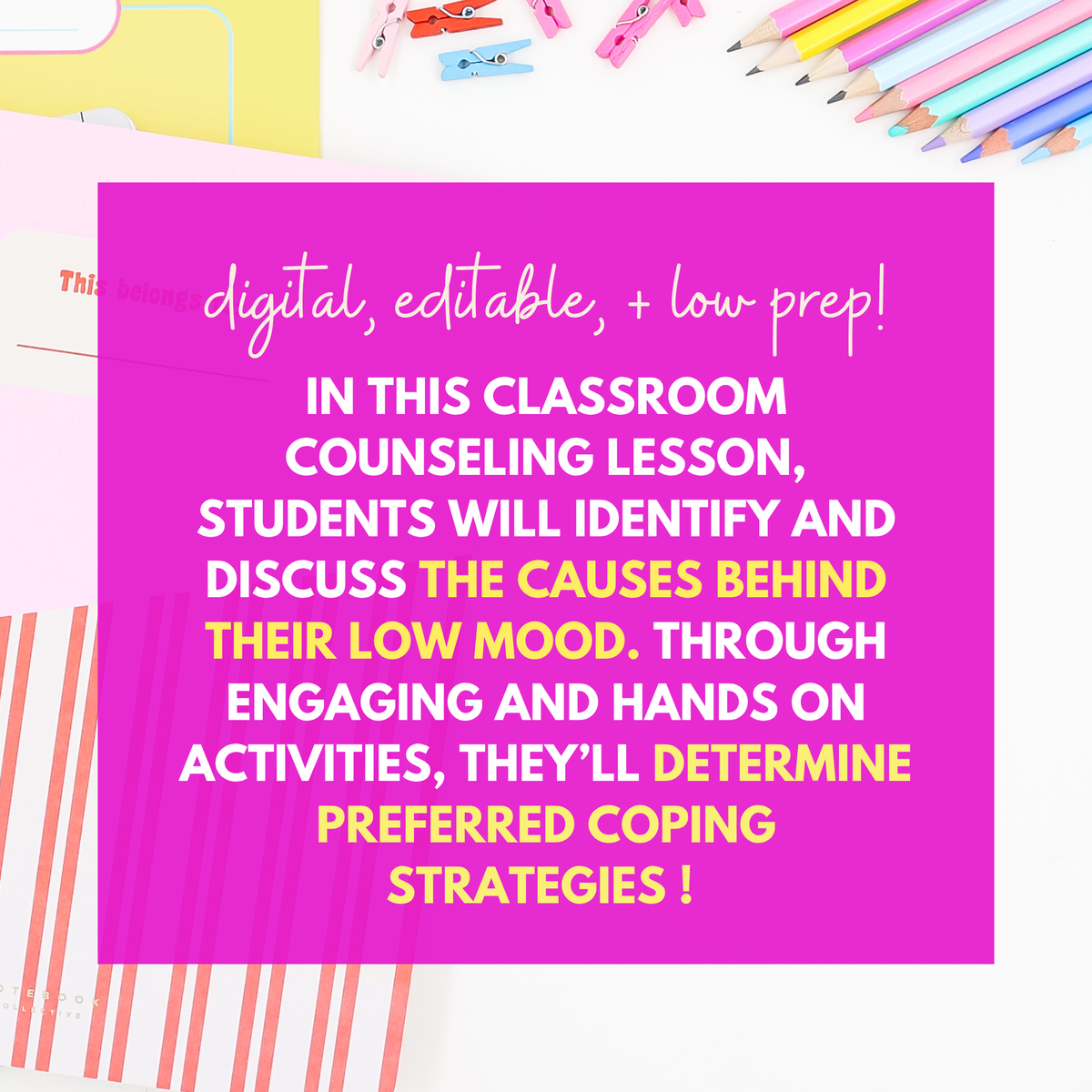 Low Mood Middle School Digital Class Lesson
