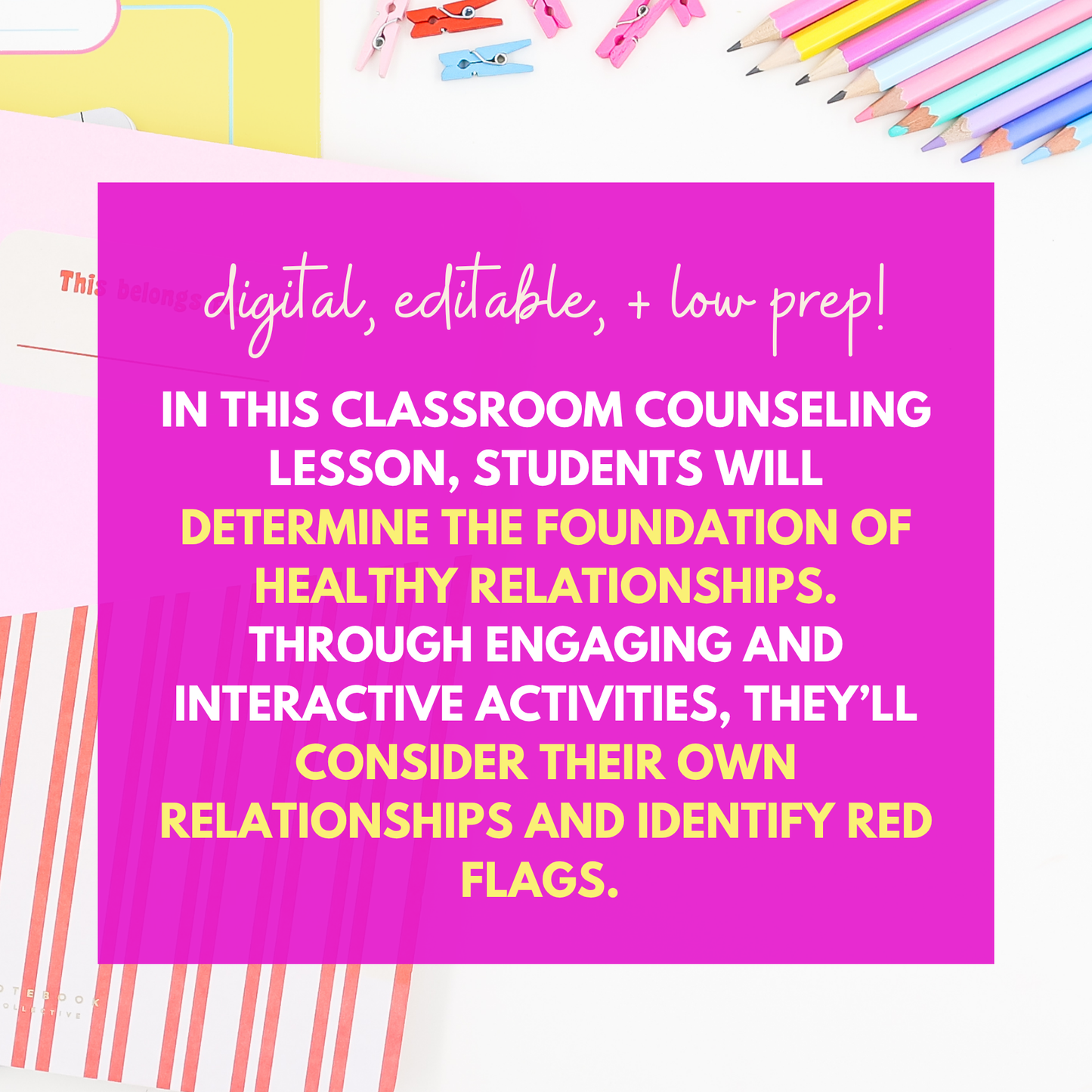 Healthy Relationships Middle School Digital Counseling Lesson
