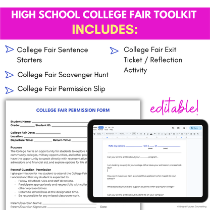 High School College Fair Toolkit