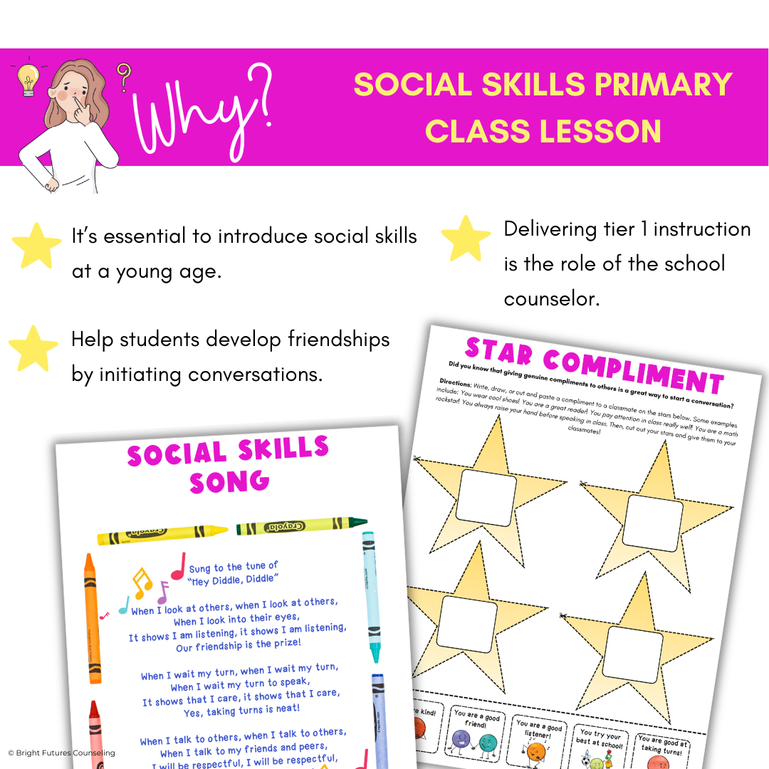 Conversing with Others & Social Skills Lesson for Primary