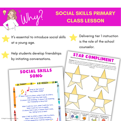 Conversing with Others & Social Skills Lesson for Primary