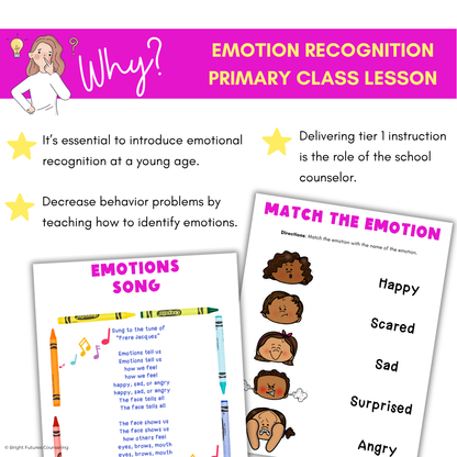 Feelings and Emotion Identification Primary Class Lesson