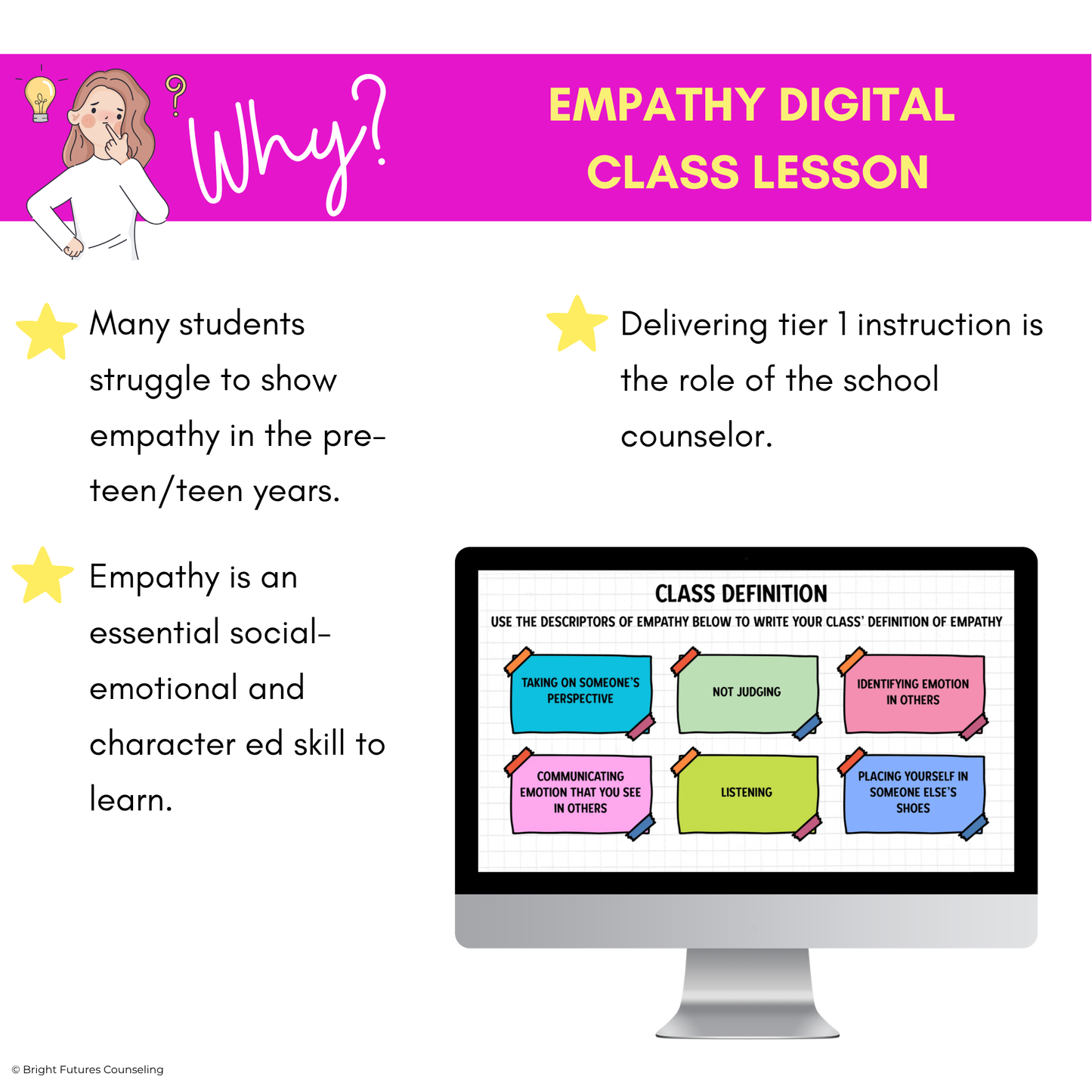 Empathy Middle School Digital Counseling Lesson