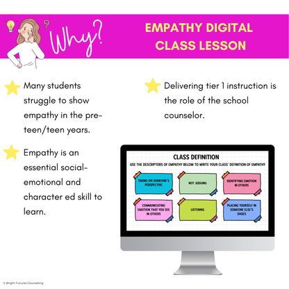 Empathy Middle School Digital Counseling Lesson