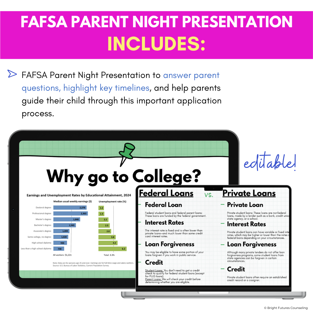 FAFSA & Financial Aid Parent Night Presentation
