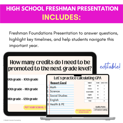 Freshman Foundations Presentation- Lesson for 9th Grade