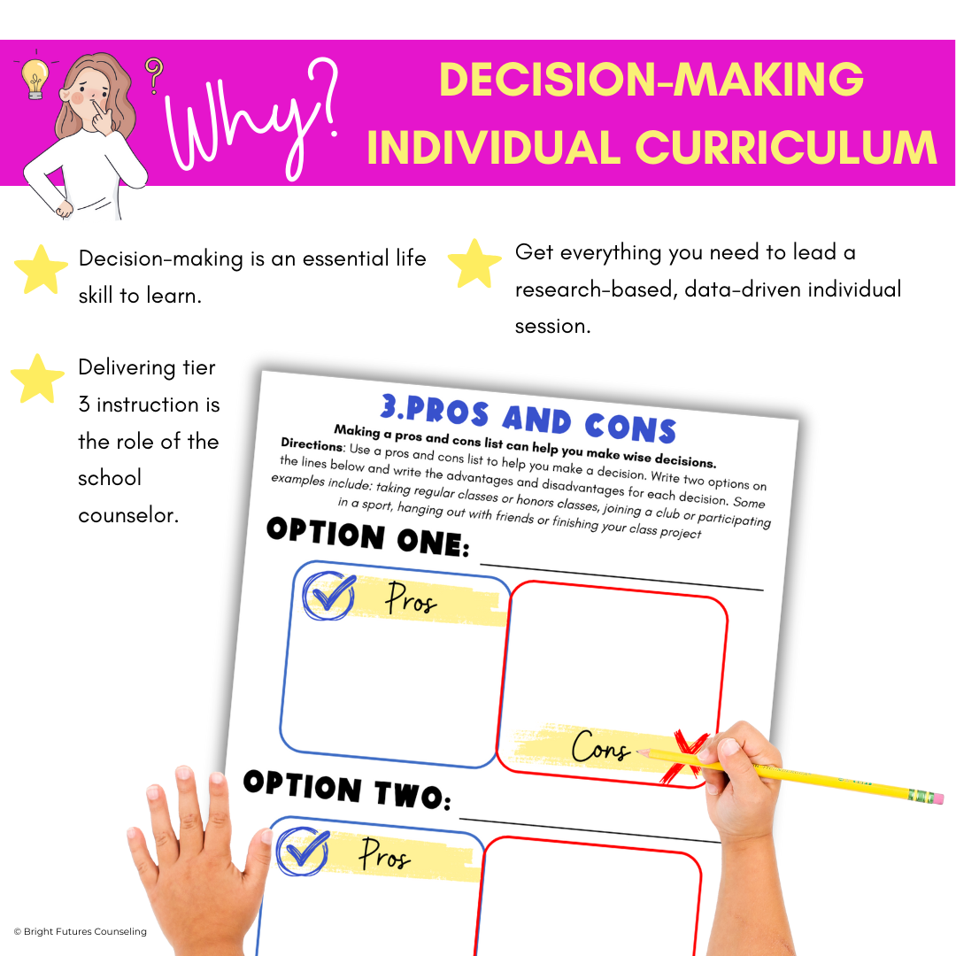 Responsible Decision Making Middle School Individual Curriculum