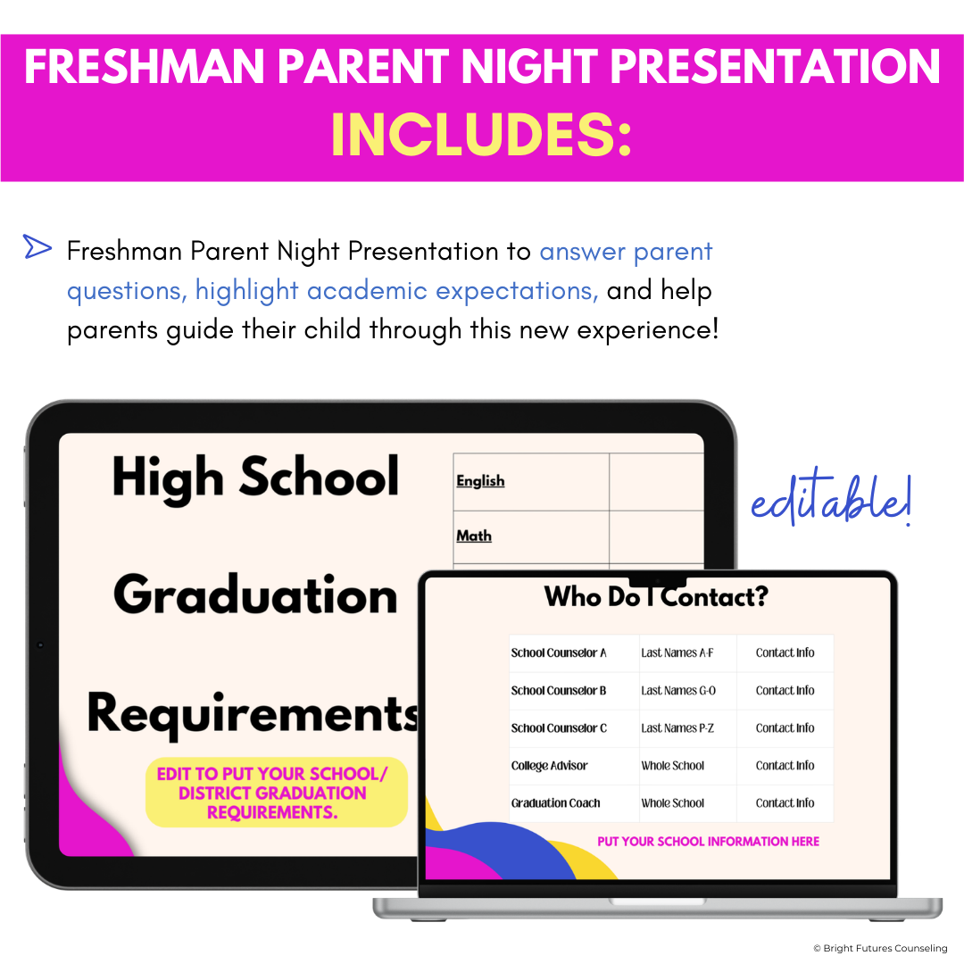 Freshman Parent Night Presentation