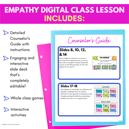 Empathy Middle School Digital Counseling Lesson
