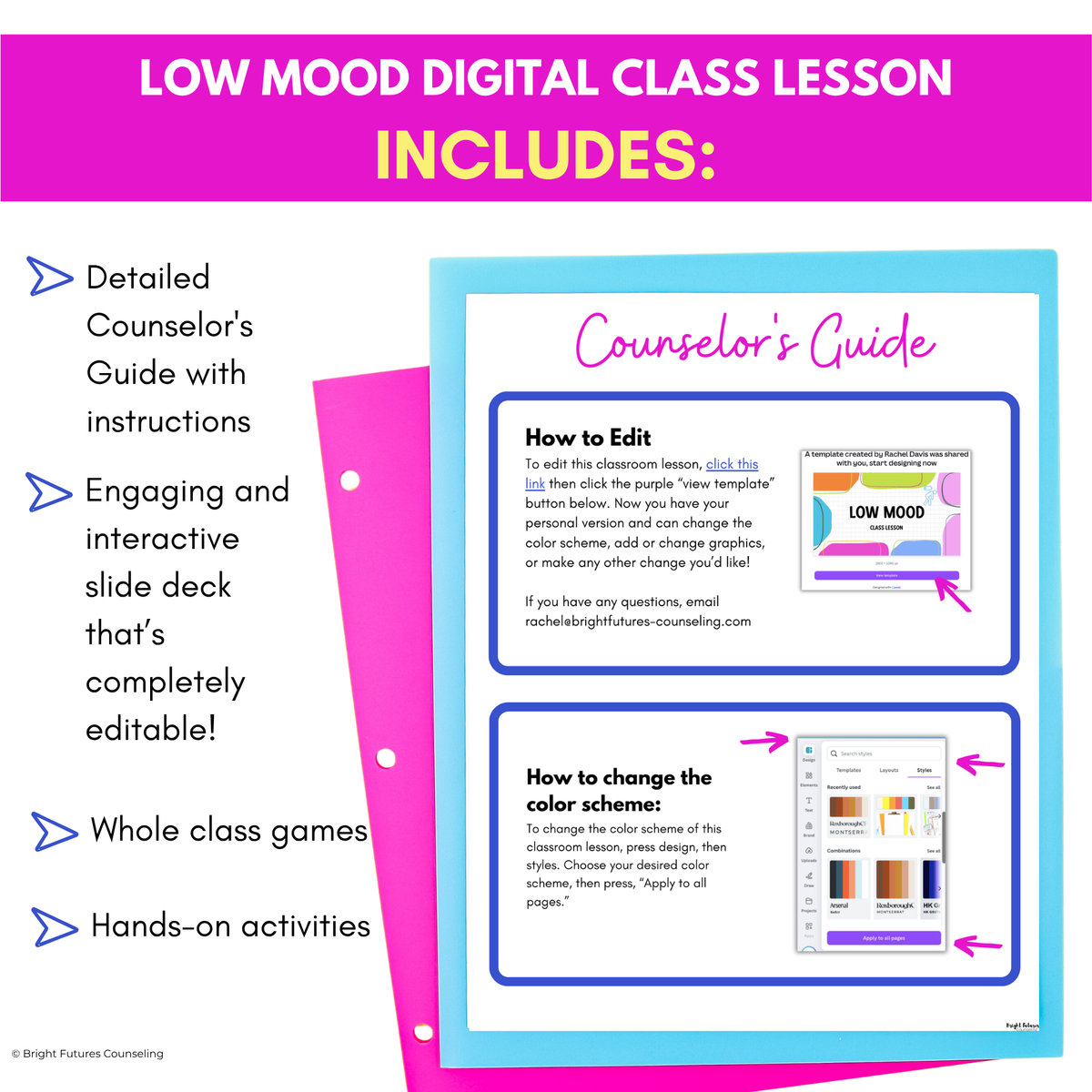 Low Mood Middle School Digital Class Lesson