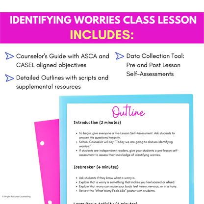 Identifying Worries Lesson & Activities for Primary