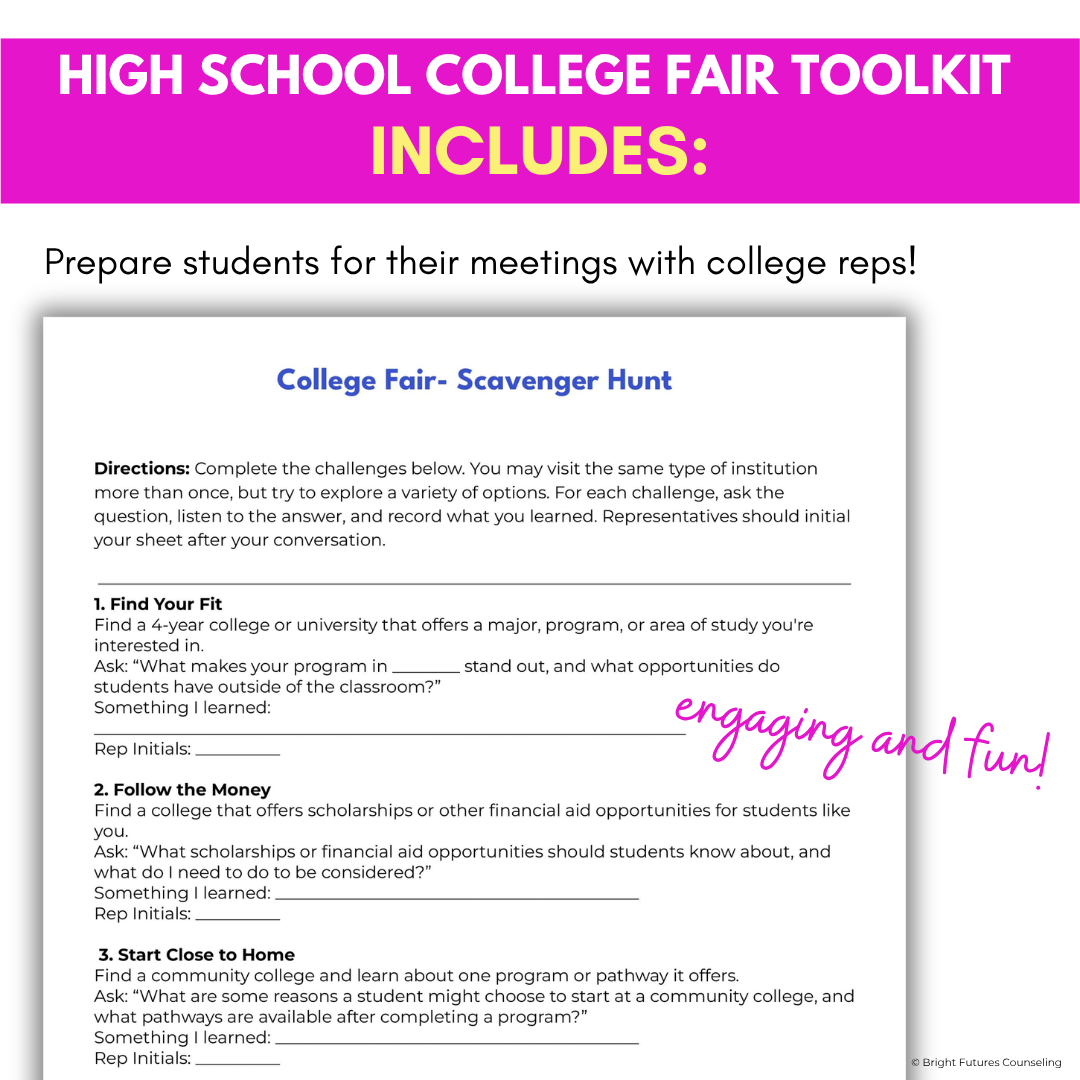 High School College Fair Toolkit