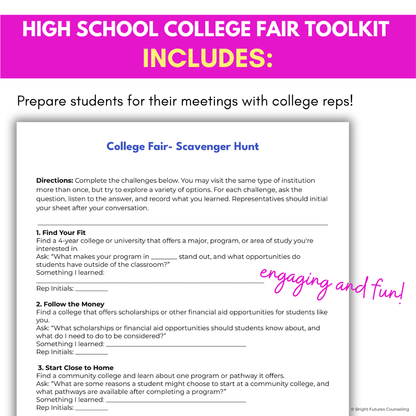 High School College Fair Toolkit