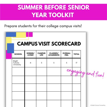 Summer Before Senior Year Toolkit