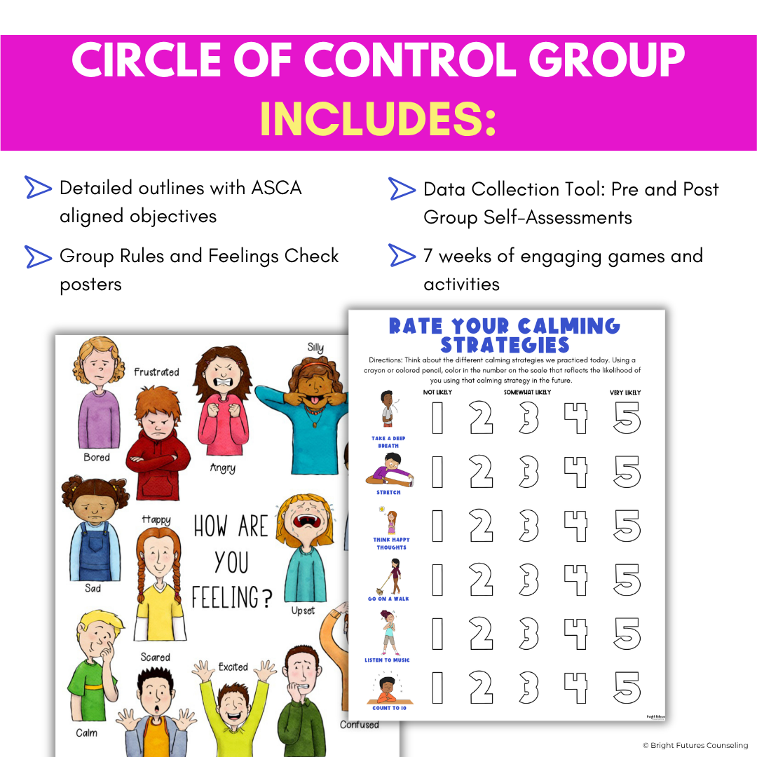 Circle of Control Small Group for Stress and Anxiety - Elementary